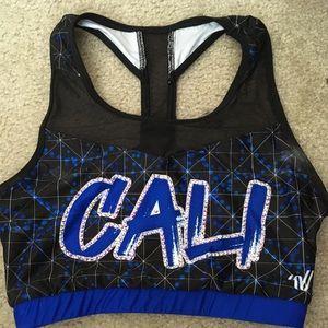 Varsity california Allstars sports bra